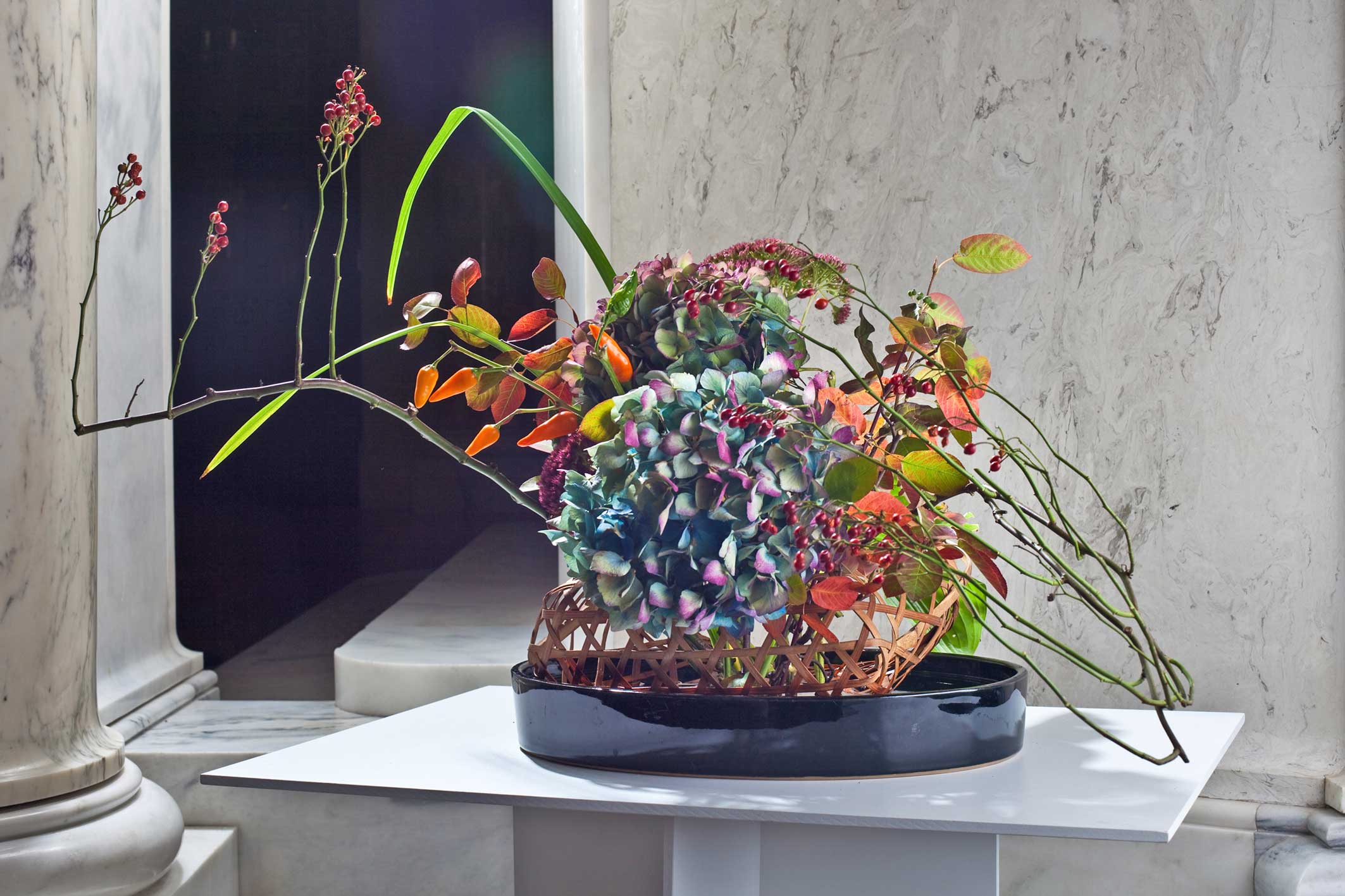 Ikebana-International Vienna Ausstellung im Museum für Völkerkunde Herbst 2009