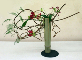Ikebana-International Vienna beim Sommerfest der ÖJG in Baden 2015