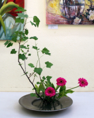 Ikebana-International Vienna beim Sommerfest der ÖJG in Baden 2015