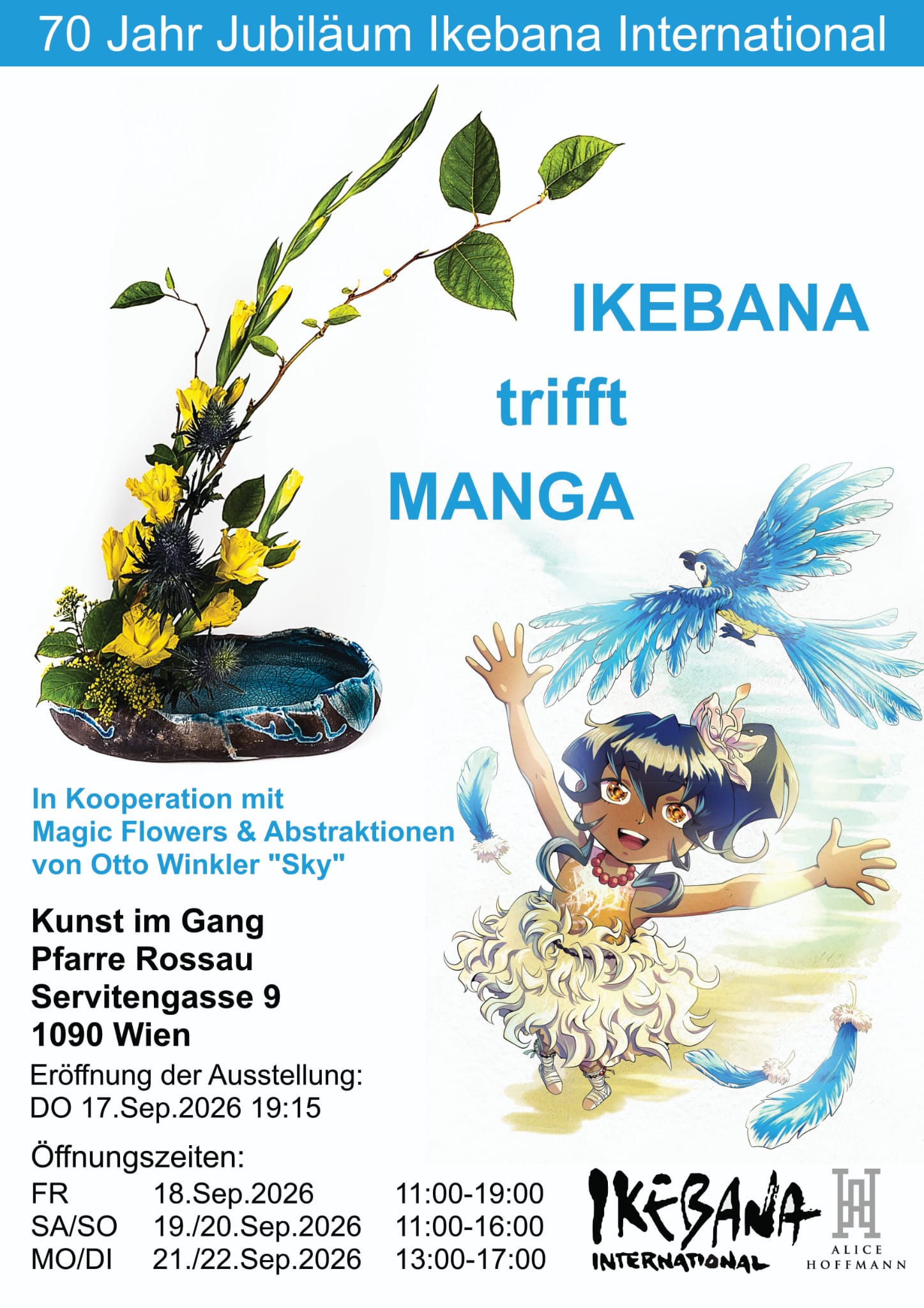 Ikebana trifft Manga – eine Begegnung japanischer Kunstformen